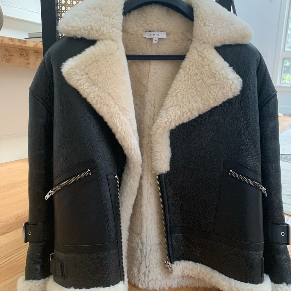 Iro digby shearling jacket. Size 36